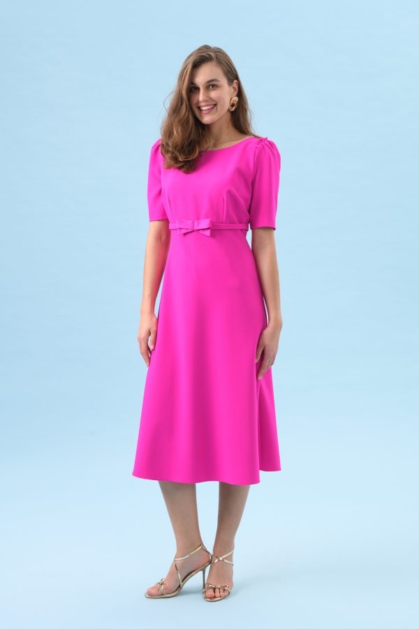 Caroline Kilkenny Pearl Midi Fuchsia