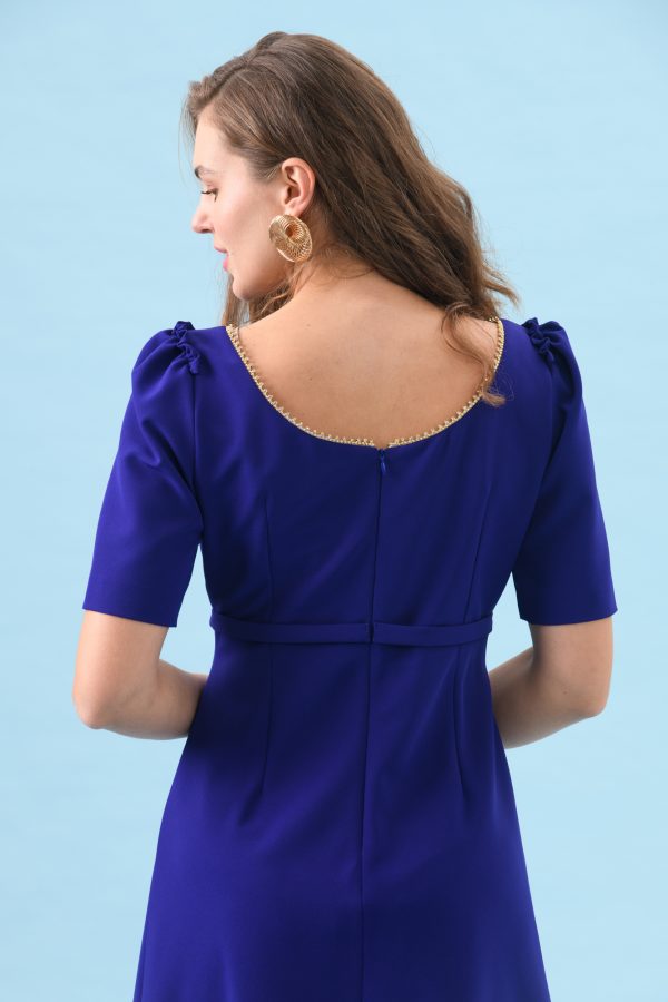 Caroline Kilkenny Pearl Midi Blue Mauve